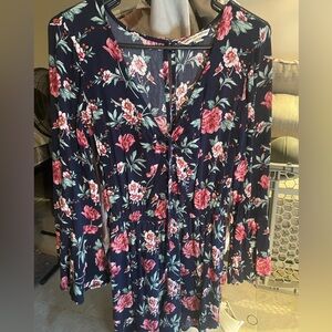American Eagle Floral Romper